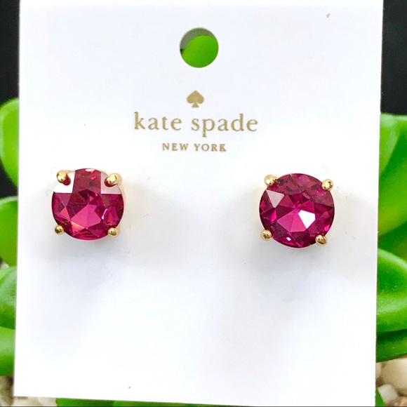 Kate Spade Fuchsia Gumdrop Earrings - Picture 2 of 6